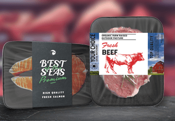海鲜和肉类标签